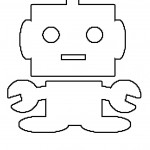 robot coloring page
