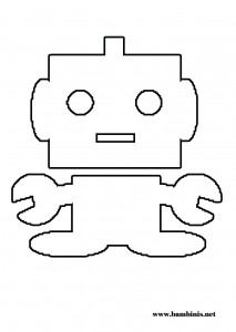 robot coloring page