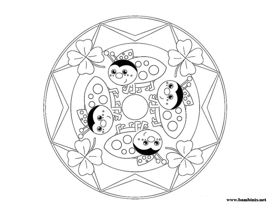mandalas coloring pages for kids printable - photo #26