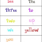 sightwords Pre-primer4