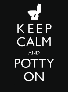 Keep Calm and Potty On from Striking Keys