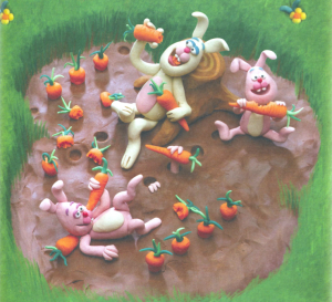 playdough bunnies