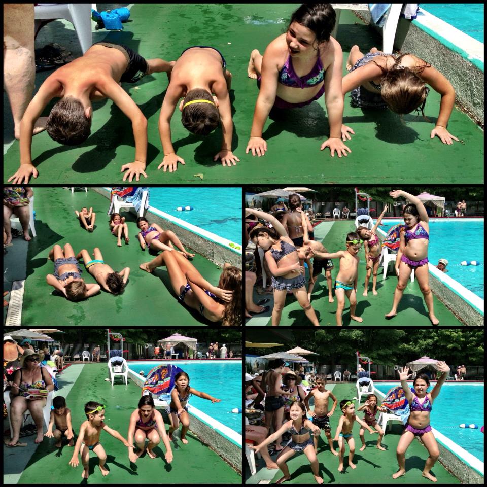 kids exercising