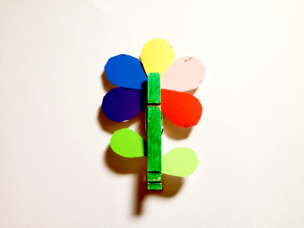 paint chip flower