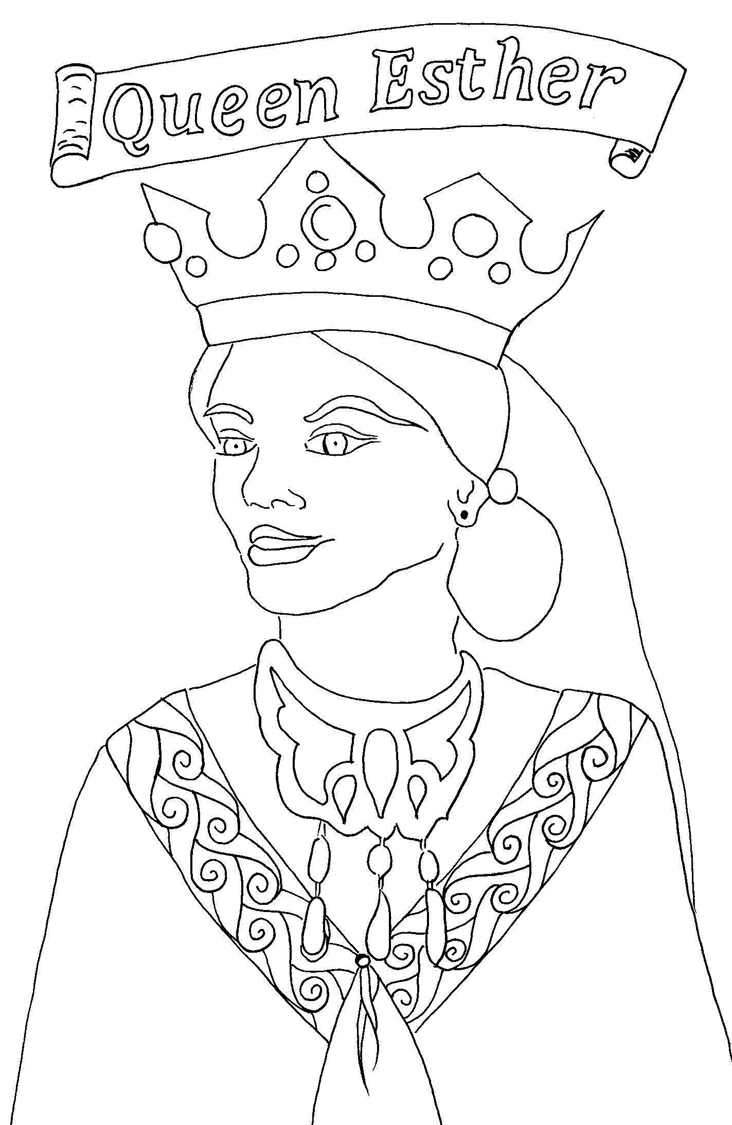 queen esther coloring pages - photo #15