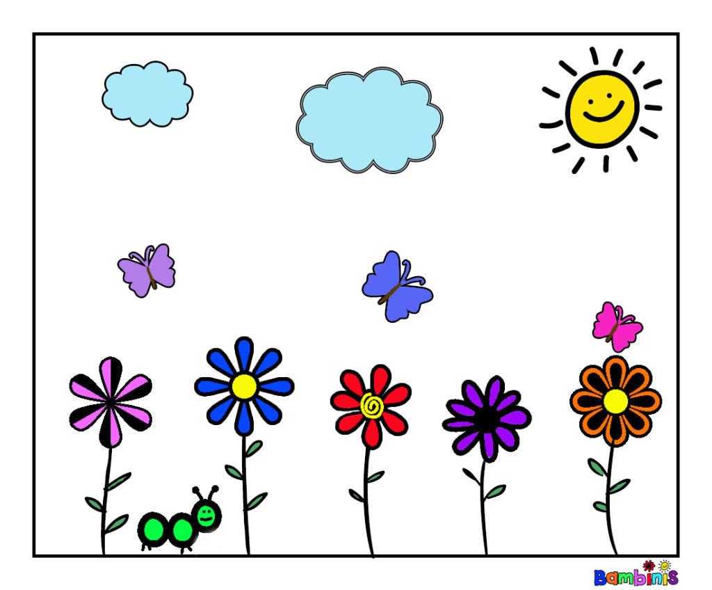 spring coloring page