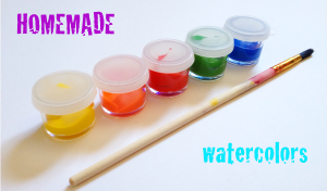 homemade watercolors