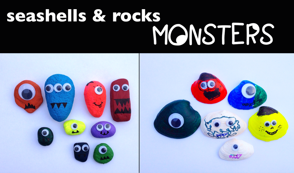 shells and rocks monsters