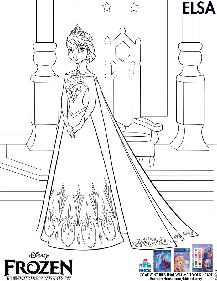 Frozen-coloring-page
